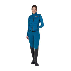 Dames bodywarmer Equestro in nylon Koraalblauw Dames bodywarmer Equestro in nylon Koraalblauw