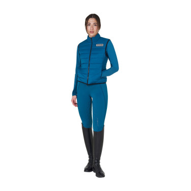Dames bodywarmer Equestro in nylon Koraalblauw Dames bodywarmer Equestro in nylon Koraalblauw