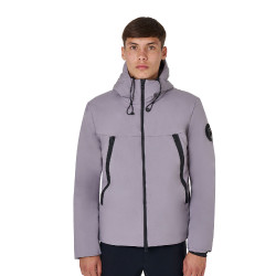Herenjack Equestro waterdicht en winddicht in nylon Ijzig grijs