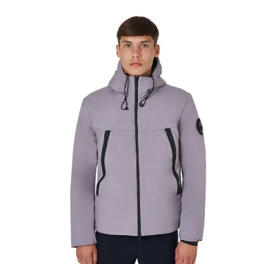 Herenjack Equestro waterdicht en winddicht in nylon Ijzig grijs