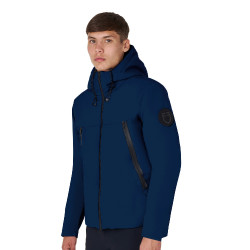 Herenjack Equestro waterdicht en winddicht in nylon Marineblazer Marineblauw