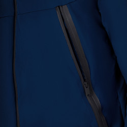Herenjack Equestro waterdicht en winddicht in nylon Marineblazer Marineblauw