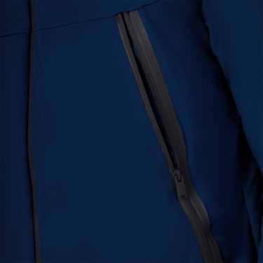 Herenjack Equestro waterdicht en winddicht in nylon Marineblazer Marineblauw