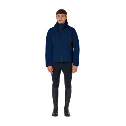 Herenjack Equestro waterdicht en winddicht in nylon Marineblazer Marineblauw