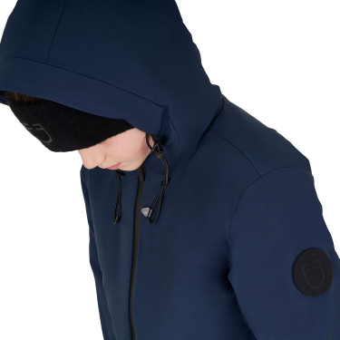 Uniseks kinderjas Equestro waterdicht en winddicht in nylon Marineblazer Marineblauw Uniseks kinderjas Equestro waterdicht en winddicht in nylon Marineblazer Marineblauw