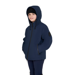 Uniseks kinderjas Equestro waterdicht en winddicht in nylon Marineblazer Marineblauw Uniseks kinderjas Equestro waterdicht en winddicht in nylon Marineblazer Marineblauw