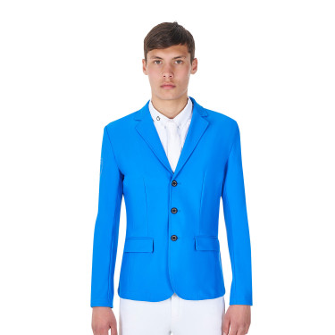 Heren wedstrijdjasje Equestro x FISE met drie knopen Blauw van Savoye Heren wedstrijdjasje Equestro x FISE met drie knopen Blauw van Savoye