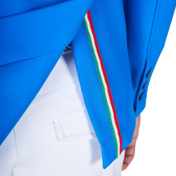 Heren wedstrijdjasje Equestro x FISE met drie knopen Blauw van Savoye Heren wedstrijdjasje Equestro x FISE met drie knopen Blauw van Savoye