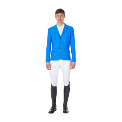 Heren wedstrijdjasje Equestro x FISE met drie knopen Blauw van Savoye Heren wedstrijdjasje Equestro x FISE met drie knopen Blauw van Savoye