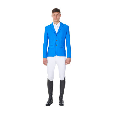 Heren wedstrijdjasje Equestro x FISE met drie knopen Blauw van Savoye Heren wedstrijdjasje Equestro x FISE met drie knopen Blauw van Savoye