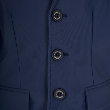 Uniseks wedstrijdjasje voor kinderen Equestro x FISE met drie knopen Marineblazer Marineblauw Uniseks wedstrijdjasje voor kinderen Equestro x FISE met drie knopen Marineblazer Marineblauw