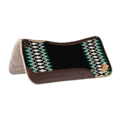 Klassieke Pool’s westernpad Zwart / wit / groen