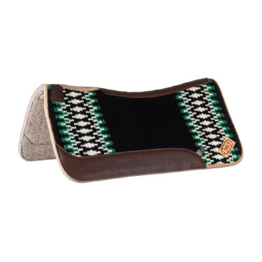 Klassieke Pool’s westernpad Zwart / wit / groen