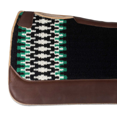 Klassieke Pool’s westernpad Zwart / wit / groen
