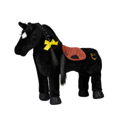 Equestro zadeldekje voor speelgoedpaard Baksteenrood Equestro zadeldekje voor speelgoedpaard Baksteenrood