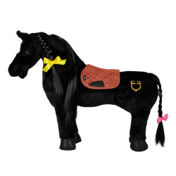 Equestro zadeldekje voor speelgoedpaard Baksteenrood Equestro zadeldekje voor speelgoedpaard Baksteenrood