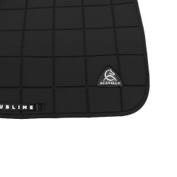 Zadelpad CSO Acavallo Sublime van technisch geruite stof Zwart Zadelpad CSO Acavallo Sublime van technisch geruite stof Zwart