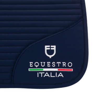 Springzadeldek Equestro x FISE met geborduurd logo Marineblazer Marineblauw Springzadeldek Equestro x FISE met geborduurd logo Marineblazer Marineblauw
