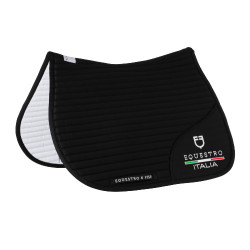 Springzadeldek Equestro x FISE met geborduurd logo Zwart Springzadeldek Equestro x FISE met geborduurd logo Zwart