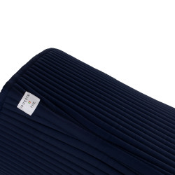 Dressuurzadeldek Equestro x FISE met geborduurd logo Marineblazer Marineblauw