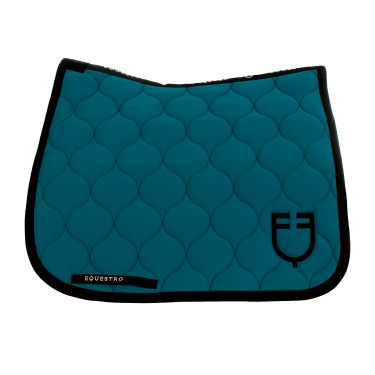 Dressuurdekje Equestro met ui-wattering Petroleum Blauw