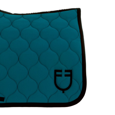 Dressuurdekje Equestro met ui-wattering Petroleum Blauw
