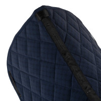 Equestro dressuurzadeldek met monogramprint Marine blazer / zwart Marineblauw