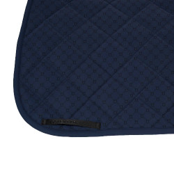 Equestro dressuurzadeldek met monogramprint Marine blazer / zwart Marineblauw