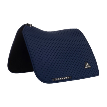 Acavallo Sublime dressuurdekje in technische stof met stippen Marine Marineblauw