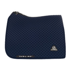 Acavallo Sublime dressuurdekje in technische stof met stippen Marine Marineblauw