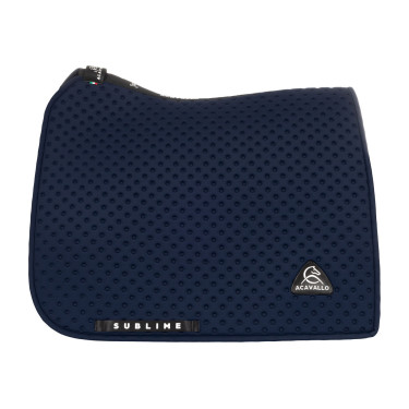 Acavallo Sublime dressuurdekje in technische stof met stippen Marine Marineblauw