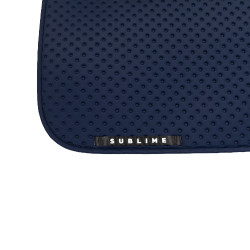 Acavallo Sublime dressuurdekje in technische stof met stippen Marine Marineblauw