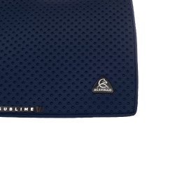 Acavallo Sublime dressuurdekje in technische stof met stippen Marine Marineblauw