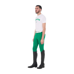 Heren T-shirt Equestro Horse Club van katoen met korte mouwen Wit Heren T-shirt Equestro Horse Club van katoen met korte mouwen Wit