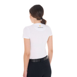 Dames paardrij T‑shirt Equestro basic korte mouw