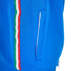 Heren fleece sweater Equestro x FISE Blauw van Savoye