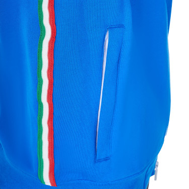 Heren fleece sweater Equestro x FISE Blauw van Savoye