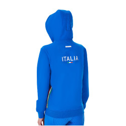 Dames fleece sweater Equestro x FISE Blauw van Savoye
