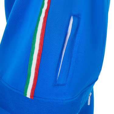 Dames fleece sweater Equestro x FISE Blauw van Savoye
