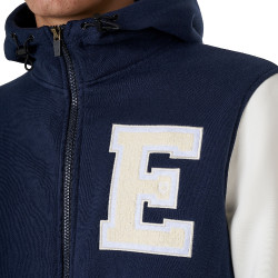 Heren paardrijsweater Equestro met rits – tweekleurig