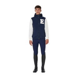 Heren paardrijsweater Equestro met rits – tweekleurig