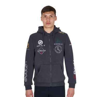Equestro herenhoodie paardensport – comfortabele zip