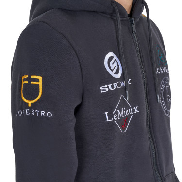 Equestro herenhoodie paardensport – comfortabele zip