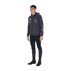 Equestro herenhoodie paardensport – comfortabele zip