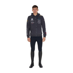 Equestro herenhoodie paardensport – comfortabele zip
