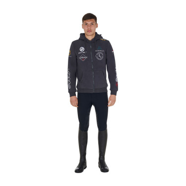 Equestro herenhoodie paardensport – comfortabele zip