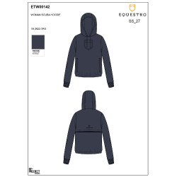 Dames-sweater Equestro met uitsnijdingen Marineblazer Marineblauw