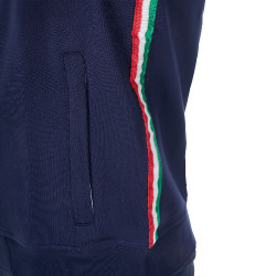 Heren hoodie Equestro x FISE Marineblazer Marineblauw