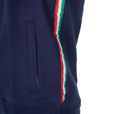 Heren hoodie Equestro x FISE Marineblazer Marineblauw