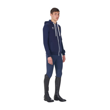 Heren hoodie Equestro x FISE Marineblazer Marineblauw